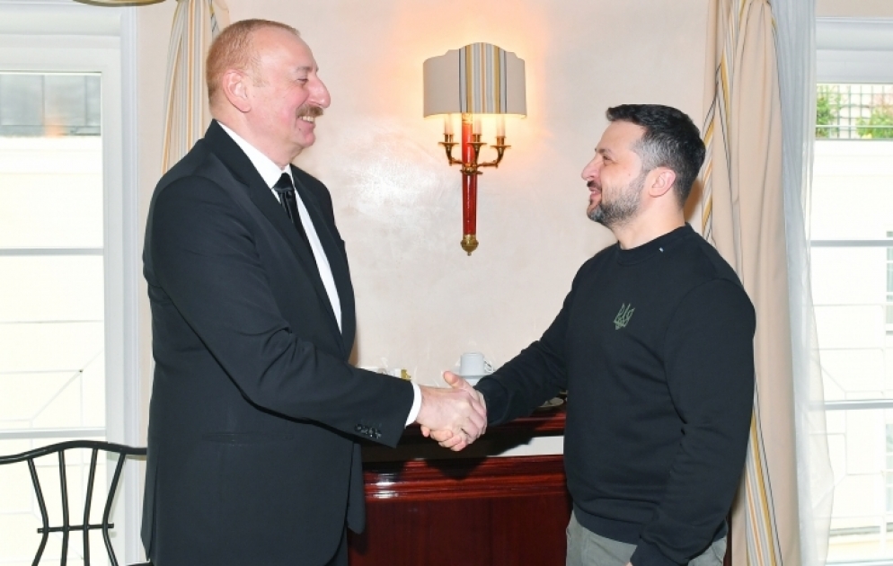 Präsident Aliyev und Präsident Selenskyj treffen sich in München  AKTUALISIERT VIDEO