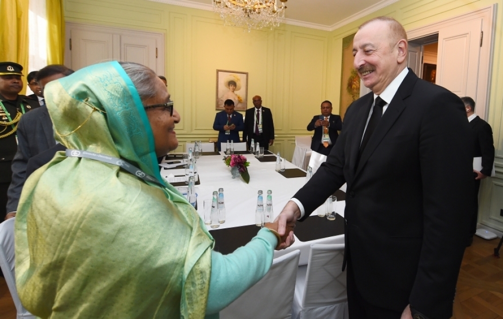 President of Azerbaijan met with Prime Minister of Bangladesh in Munich VIDEO