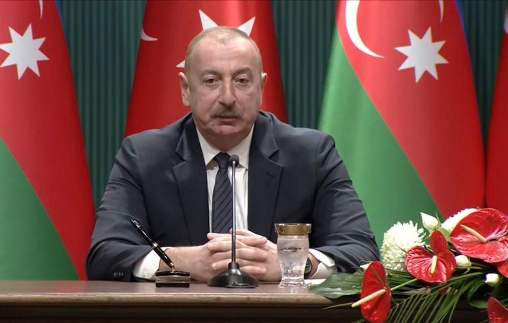 Prezident İlham Əliyev: Müdafiə sənayesi sahəsində Türkiyə ilə ortaq istehsalla bağlı konkret planlarımız var VİDEO