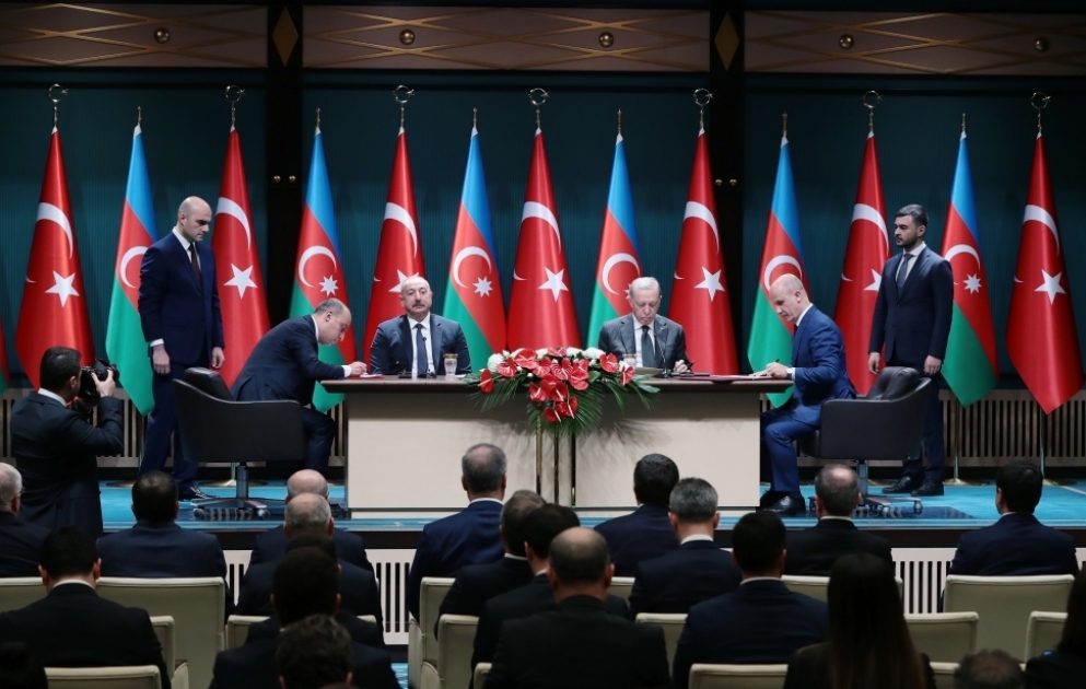 Aserbaidschanisch-türkische Dokumente unterzeichnet  VIDEO