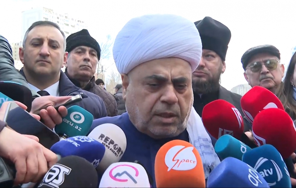 Allahşükür Paşazadə: İşğaldan azad edilmiş ərazilərdəki bütün mədəni irsimiz bərpa edilir VİDEO