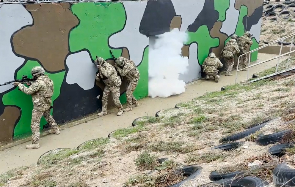 Azerbaijan Naval Forces hold training exercises with Marine special forces VIDEO