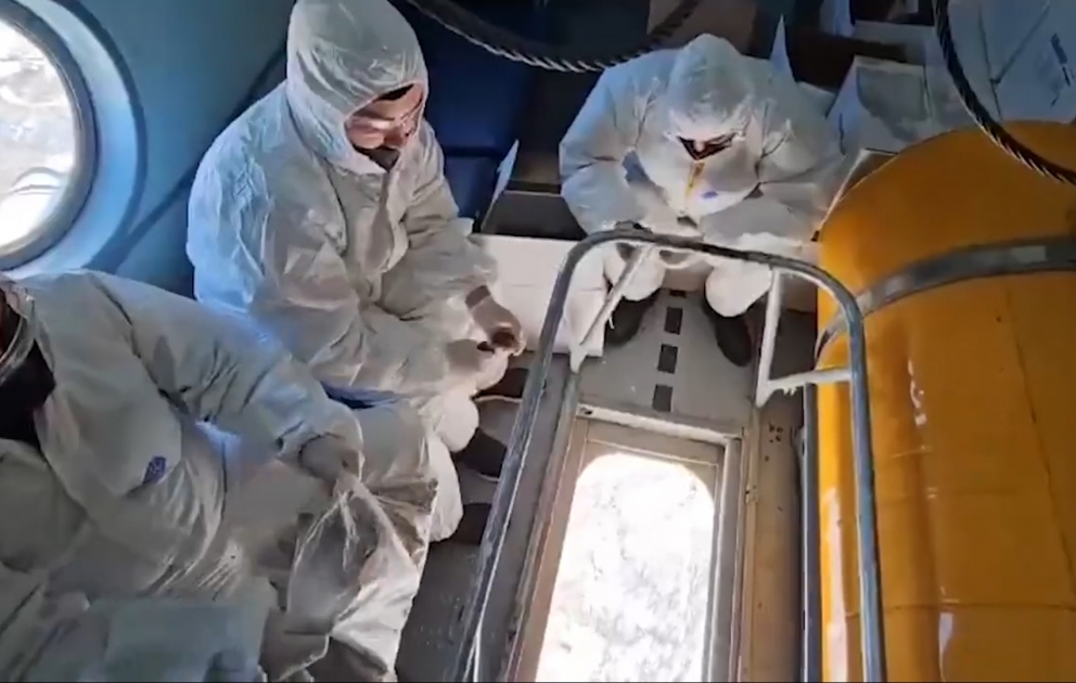 FHN-in helikopterləri vasitəsilə vəhşi heyvanlar arasında quduzluq xəstəliyinə qarşı peyvəndləmə aparılıb VİDEO