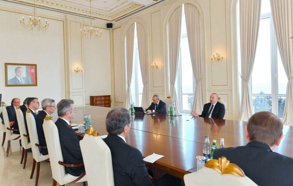 President Ilham Aliyev received delegation led by Executive Director of German Eastern Business Association VIDEO
