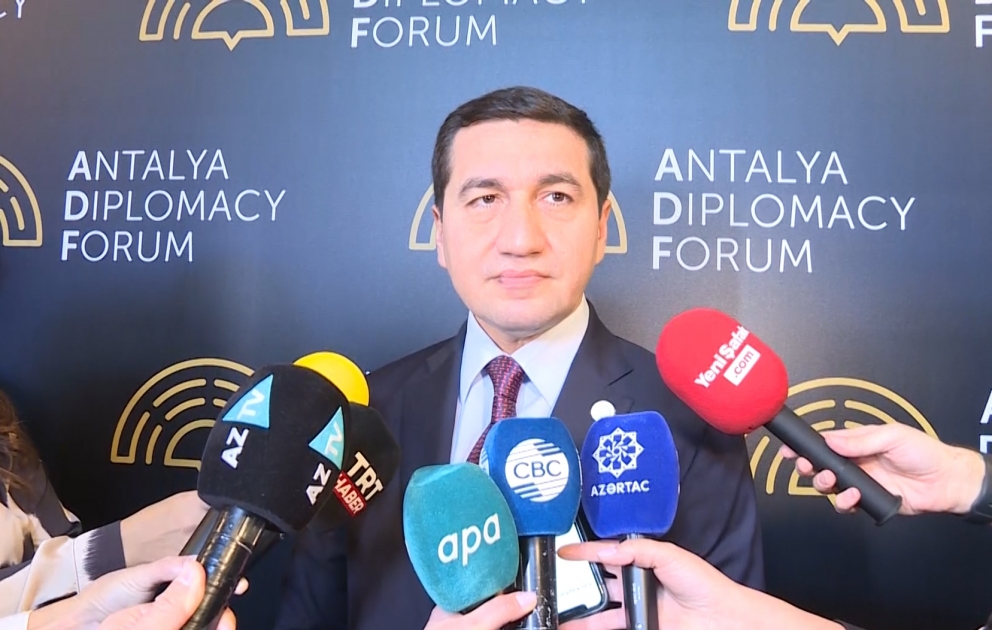 Hikmət Hacıyev: Diplomatiya Forumunda Azərbaycanın regionda sülhün, əməkdaşlığın daha da inkişafı ilə bağlı baxışları iştirakçılara çatdırılacaq VİDEO