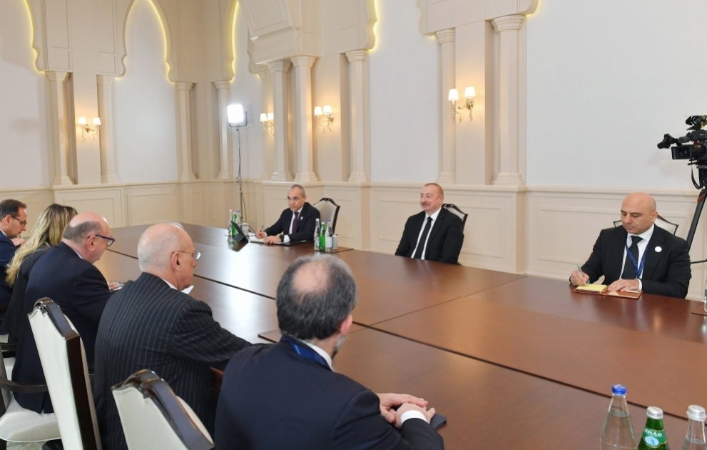 Prezident İlham Əliyev İtaliyanın ətraf mühit və enerji təhlükəsizliyi nazirini qəbul edib YENİLƏNİB VİDEO