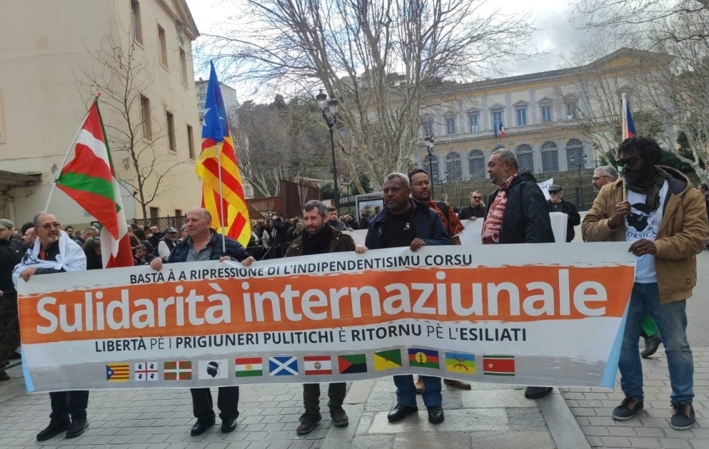 Bastiada korsikalılar Fransa repressiyasına qarşı etiraz nümayişi keçiriblər YENİLƏNİB VİDEO