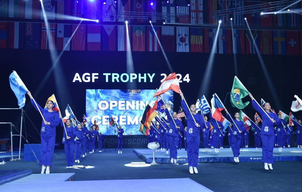 Bakıda idman gimnastikası üzrə Dünya Kubokunun açılış mərasimi olub VİDEO