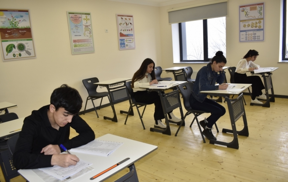 Laçın rayonunda ilk dəfə buraxılış imtahanı keçirilib VİDEO