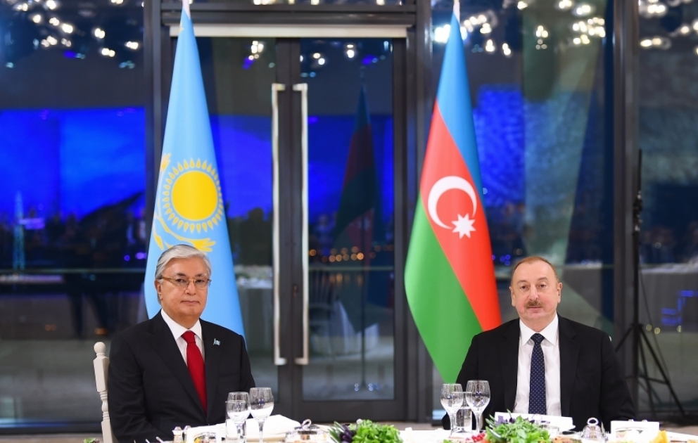 Bakou : un banquet d’Etat donné en l’honneur du président kazakh VIDEO