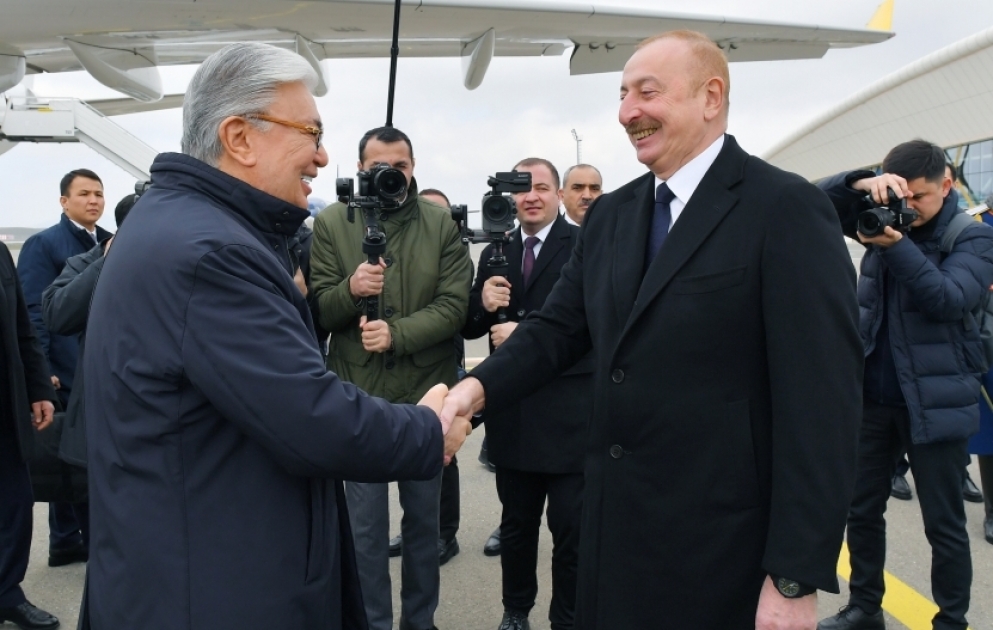 Azərbaycanda dövlət səfərində olan Qazaxıstan Prezidenti Kasım-Jomart Tokayev Füzuli rayonuna gəlib VİDEO