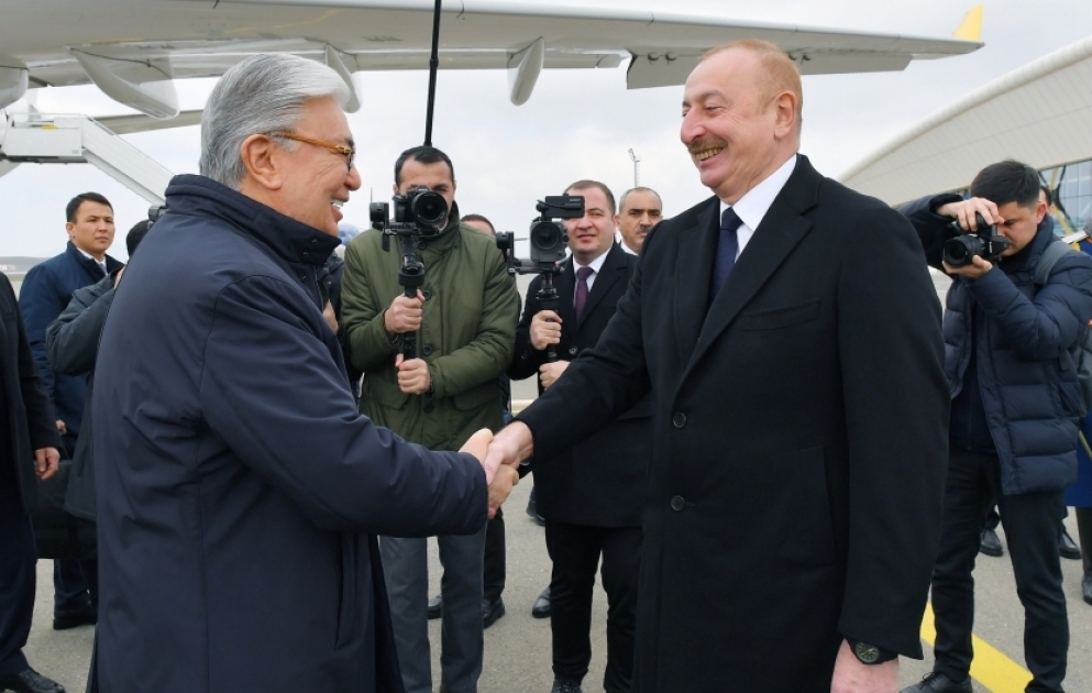 Находящийся с государственным визитом в Азербайджане Президент Казахстана Касым-Жомарт Токаев прибыл в Физулинский район ВИДЕО