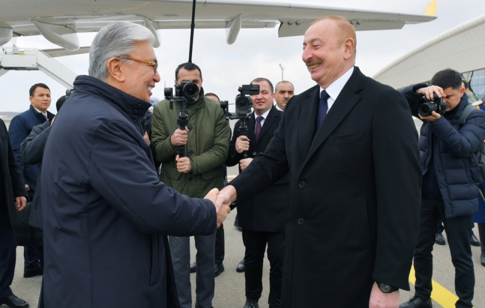 President of Kazakhstan Kassym-Jomart Tokayev, who is on state visit to Azerbaijan, arrived in Fuzuli district VIDEO