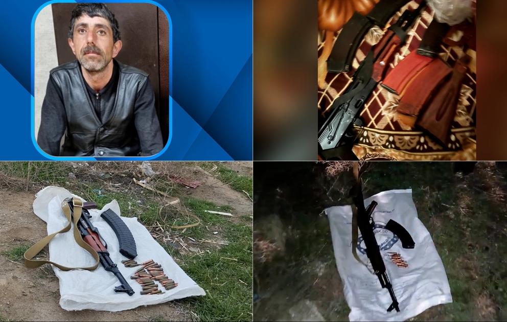 Sabunçu rayonunda 3 “Kalaşnikov” və 175 patron aşkar olunub VİDEO