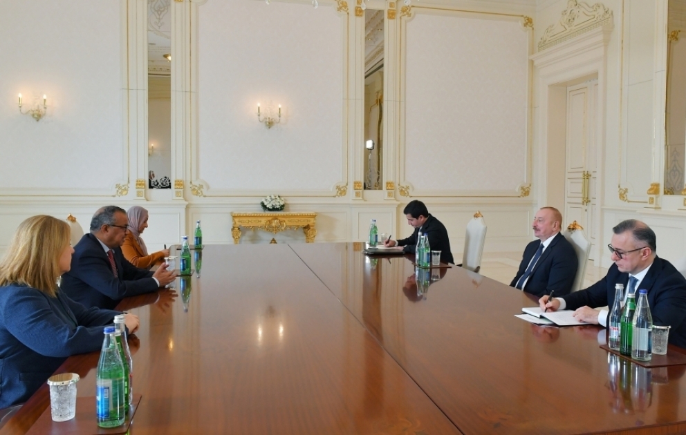 Präsident Ilham Aliyev empfängt WHO-Chef  AKTUALISIERT VIDEO