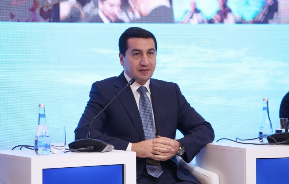 Hikmət Hacıyev: Azərbaycan Cənubi Qafqaz regionuna sabitlik gətirdi VİDEO