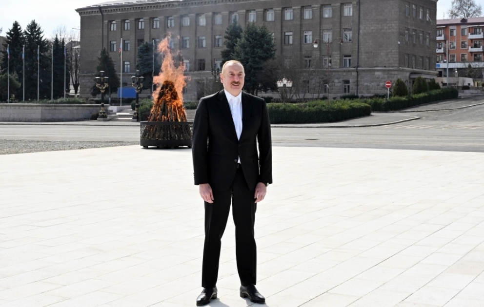 Xankəndinin mərkəzi meydanına “Zəfər meydanı” adı verilib VİDEO