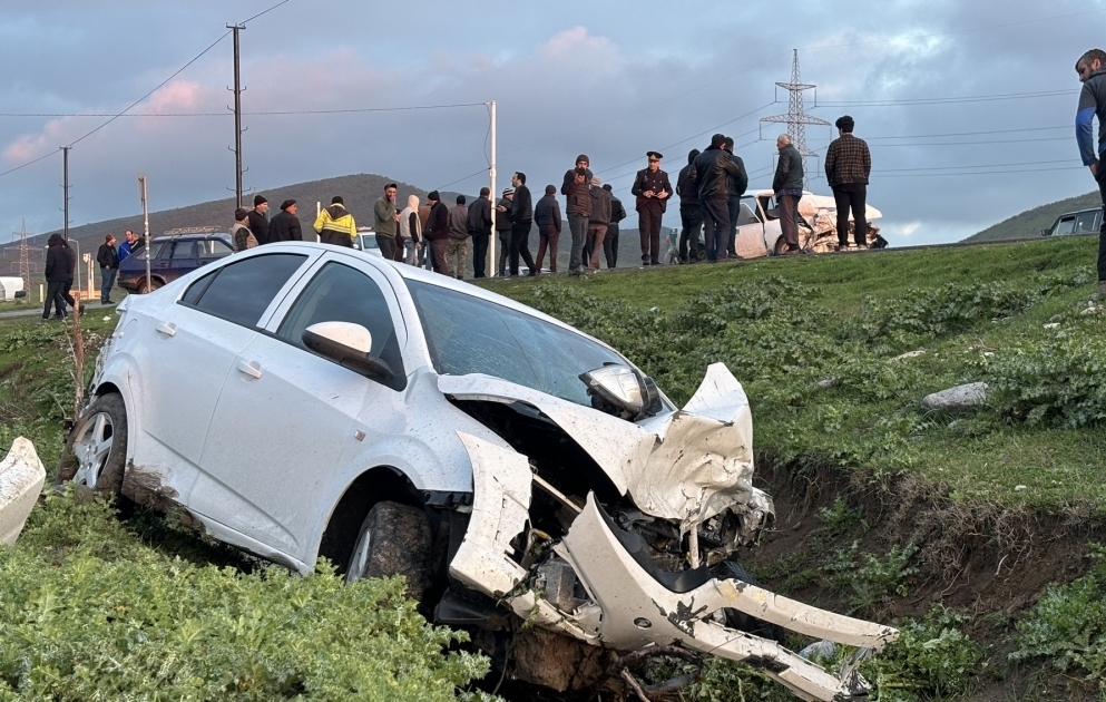 Göyçayda ağır yol qəzası baş verib VİDEO