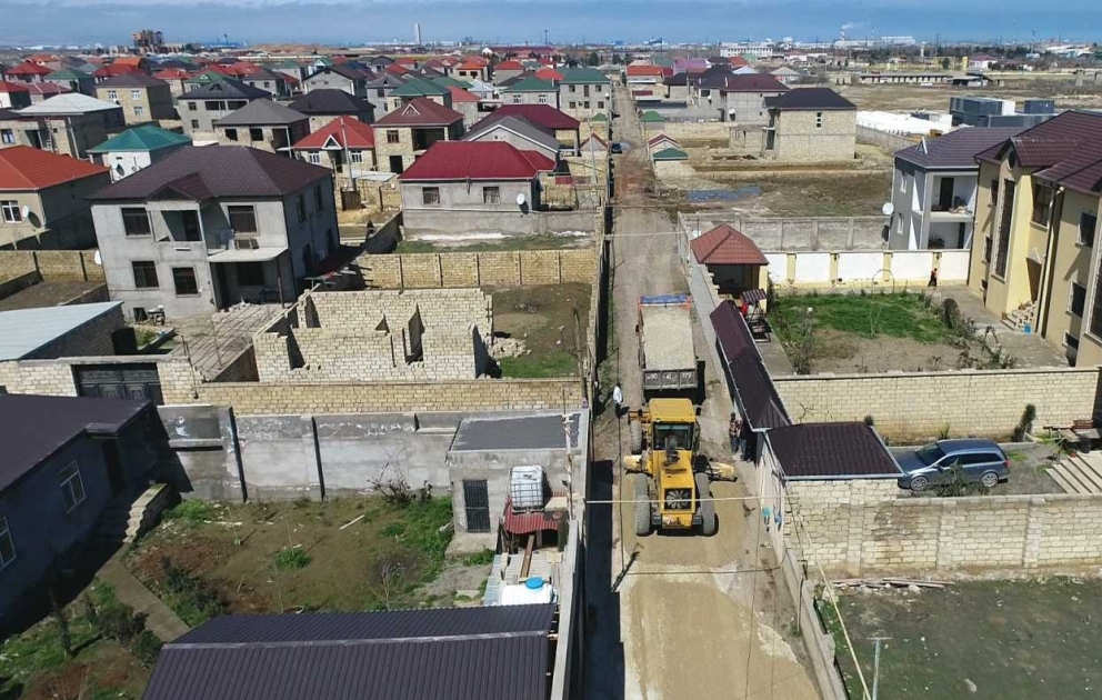 Sumqayıtda yolların təmirinə başlanılıb VİDEO