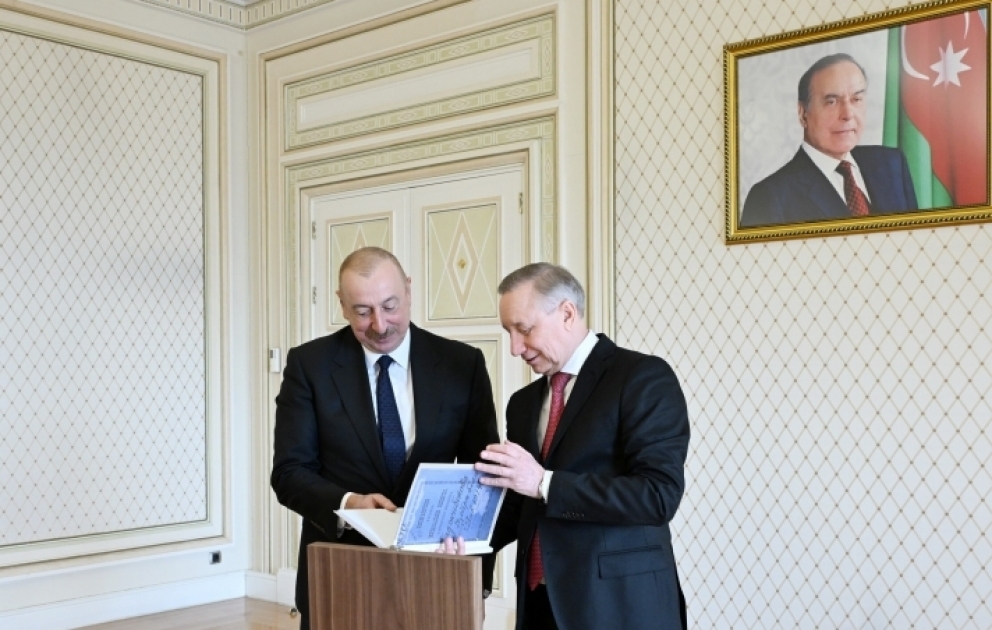 Präsident Ilham Aliyev empfängt Gouverneur von Sankt Petersburg  AKTUALISIERT VIDEO