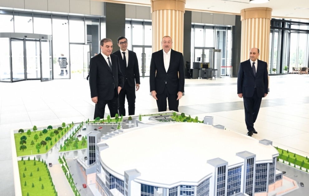 Prezident İlham Əliyev Gəncə İdman Sarayının açılışında iştirak edib  YENİLƏNİB VİDEO