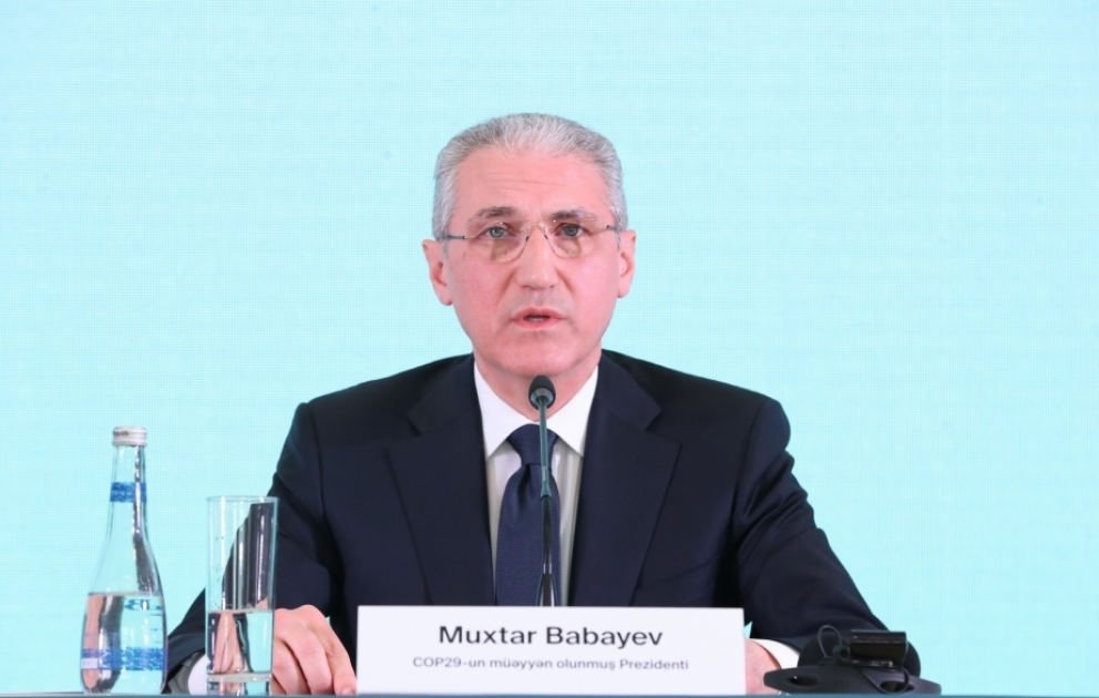 COP29-un müəyyən olunmuş prezidenti: Yaşıl keçid Azərbaycanın milli prioritetləri sırasındadır VİDEO
