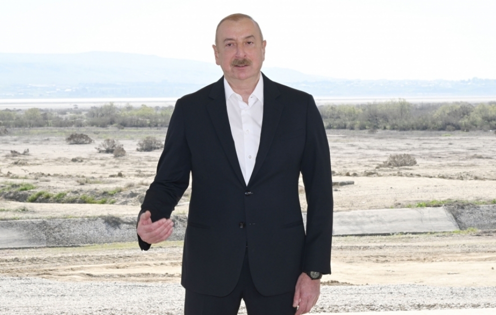 Prezident: Son illər Azərbaycanda həyata keçirilən infrastruktur layihələri arasında Şirvan suvarma kanalının xüsusi əhəmiyyəti var VİDEO