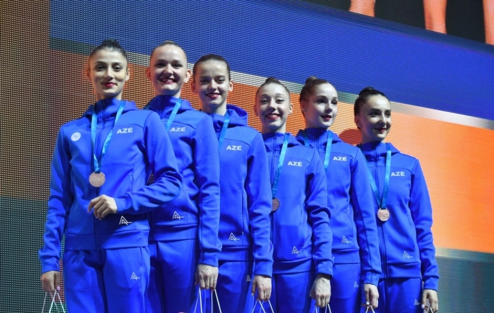 Bədii gimnastika üzrə Dünya Kubokunun ilk qalibləri mükafatlandırılıb VİDEO