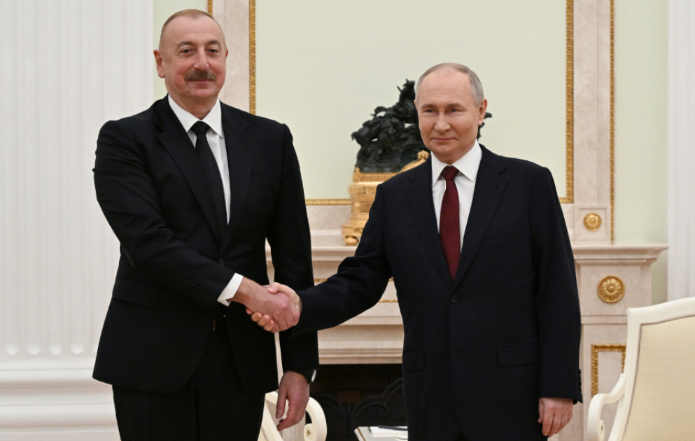 Moscou : les présidents Aliyev et Poutine se rencontrent en tête-à-tête VIDEO