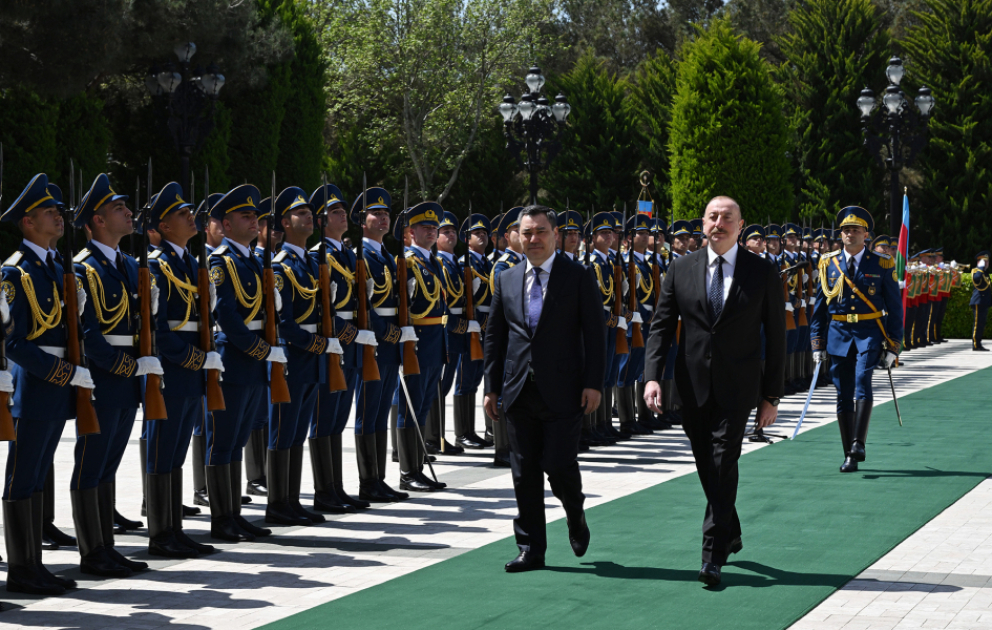 Official welcome ceremony was held for President of Kyrgyzstan Sadyr Zhaparov VIDEO