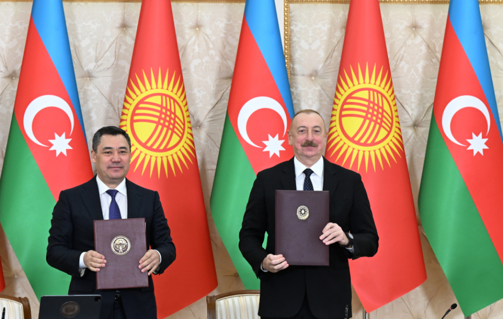 Signature d’un certain nombre de documents entre l’Azerbaïdjan et le Kirghizistan MIS A JOUR VIDEO