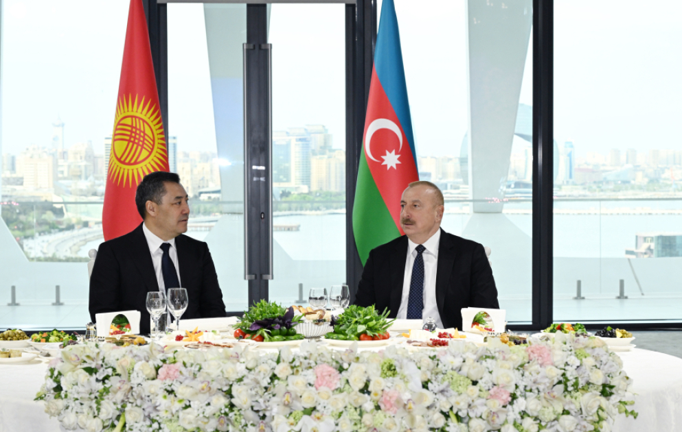 State reception was hosted in honor of President of Kyrgyzstan Sadyr Zhaparov VIDEO