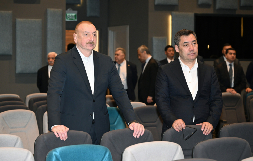 Les présidents azerbaïdjanais et kirghiz visitent le Centre de conférences d’Aghdam  MIS A JOUR VIDEO