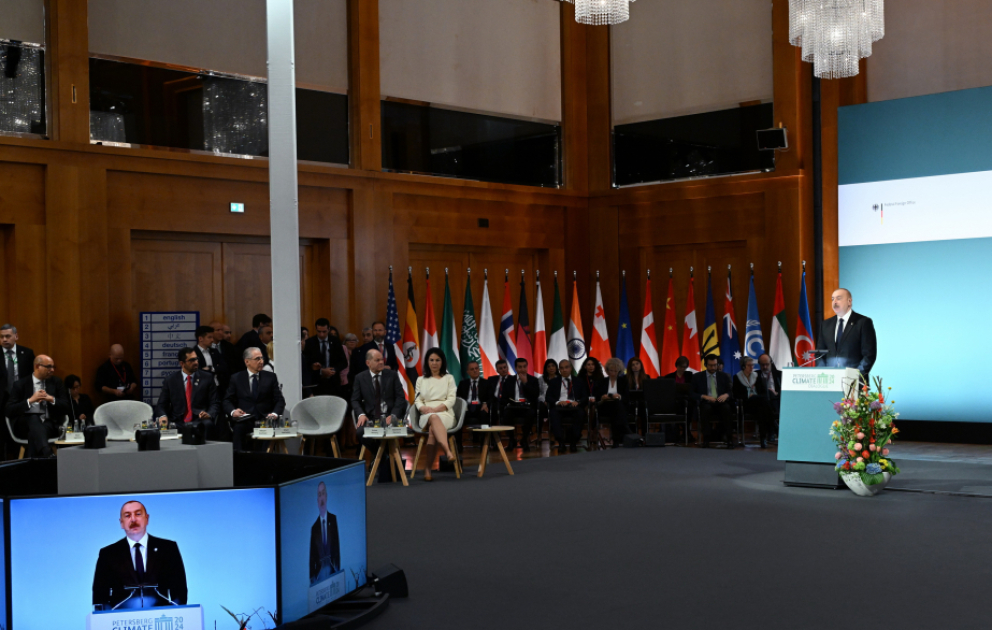 President Ilham Aliyev participated in High Level Segment of 15th Petersberg Climate Dialogue in Berlin VIDEO