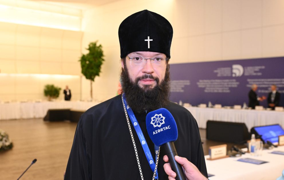 Moskva Patriarxlığının nümayəndəsi: Azərbaycanda dinlərarası münasibətlərin çox gözəl modelini görürük VİDEO