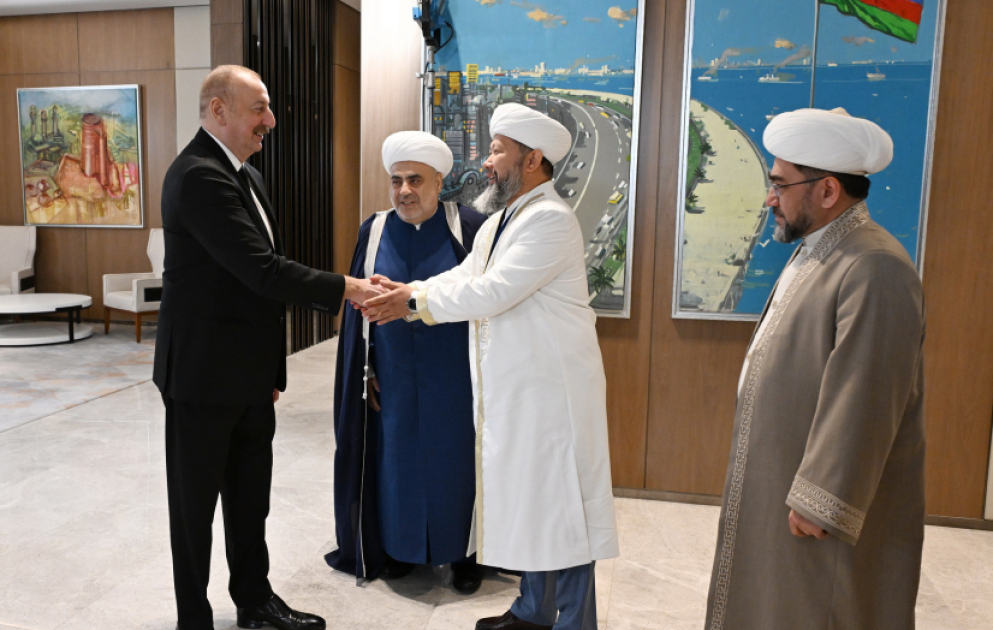President Ilham Aliyev received delegation of religious leaders from member and observer countries of Organization of Turkic States VIDEO
