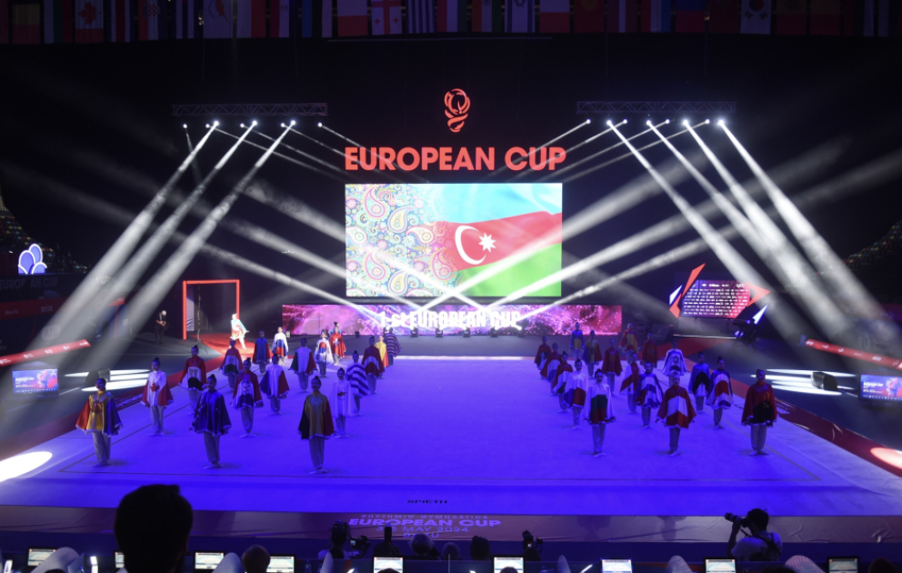 La cérémonie d'ouverture de la Coupe d'Europe de gymnastique rythmique tenue à Bakou VIDEO