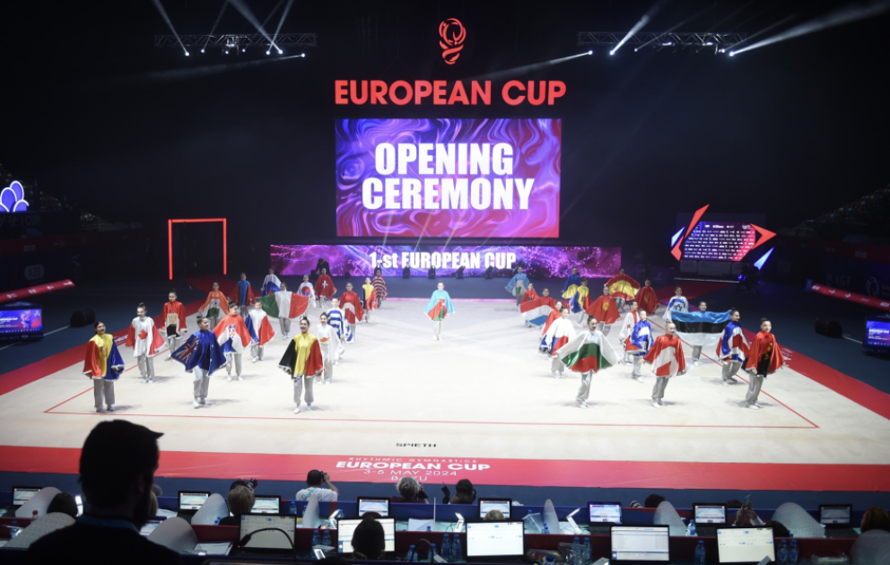 Europa-Cup Rhythmische Gymnastik feierlich eröffnet VIDEO