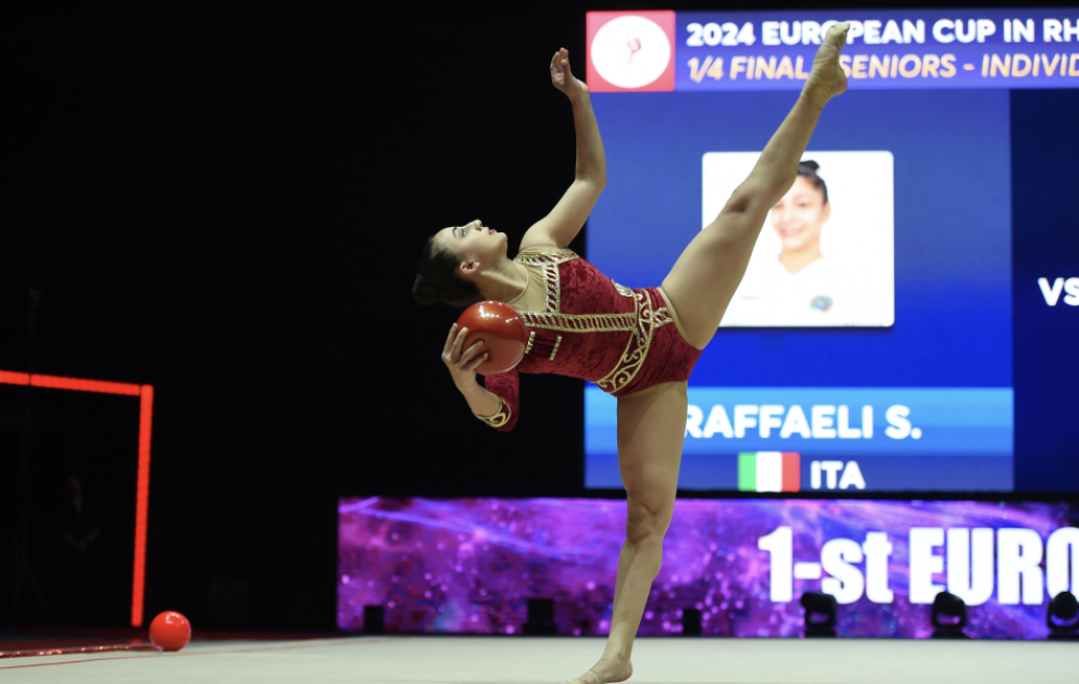 Bədii gimnastika üzrə Avropa Kuboku: Çarpaz qarşılaşmada qaliblər bəlli olub VİDEO