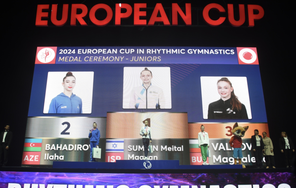 La Coupe d’Europe de gymnastique rythmique se termine VIDEO