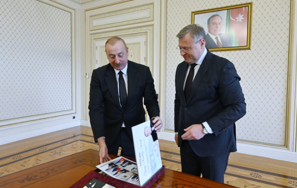 Prezident İlham Əliyev Rusiya Federasiyası Həştərxan vilayətinin qubernatorunu qəbul edib YENİLƏNİB VİDEO
