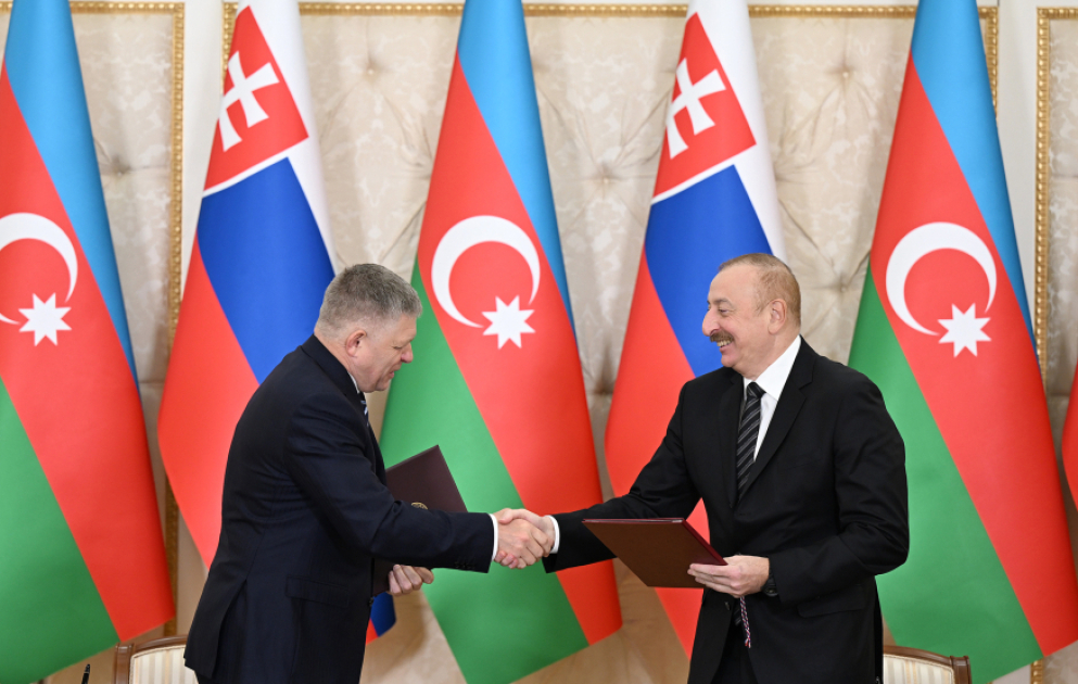 Azerbaijan and Slovakia signed documents VIDEO