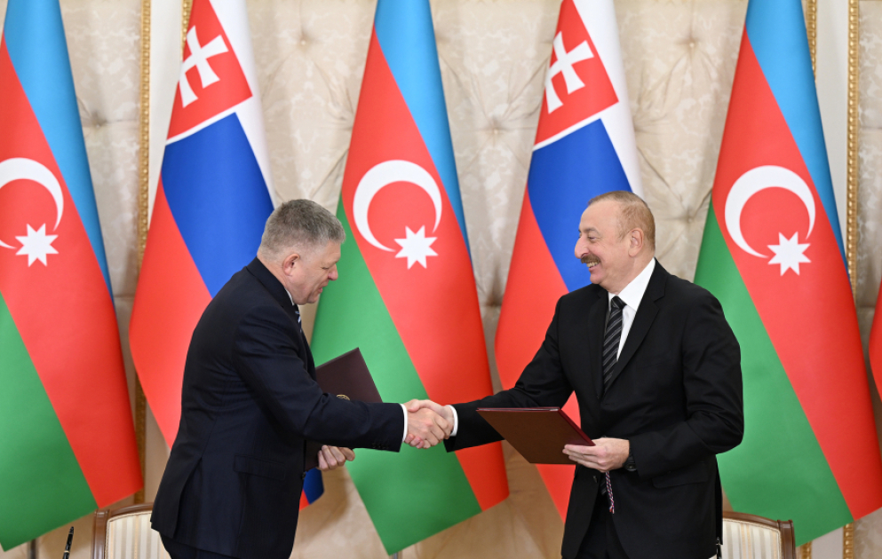 Signature d’un certain nombre de documents entre l’Azerbaïdjan et la Slovaquie MIS A JOUR VIDEO