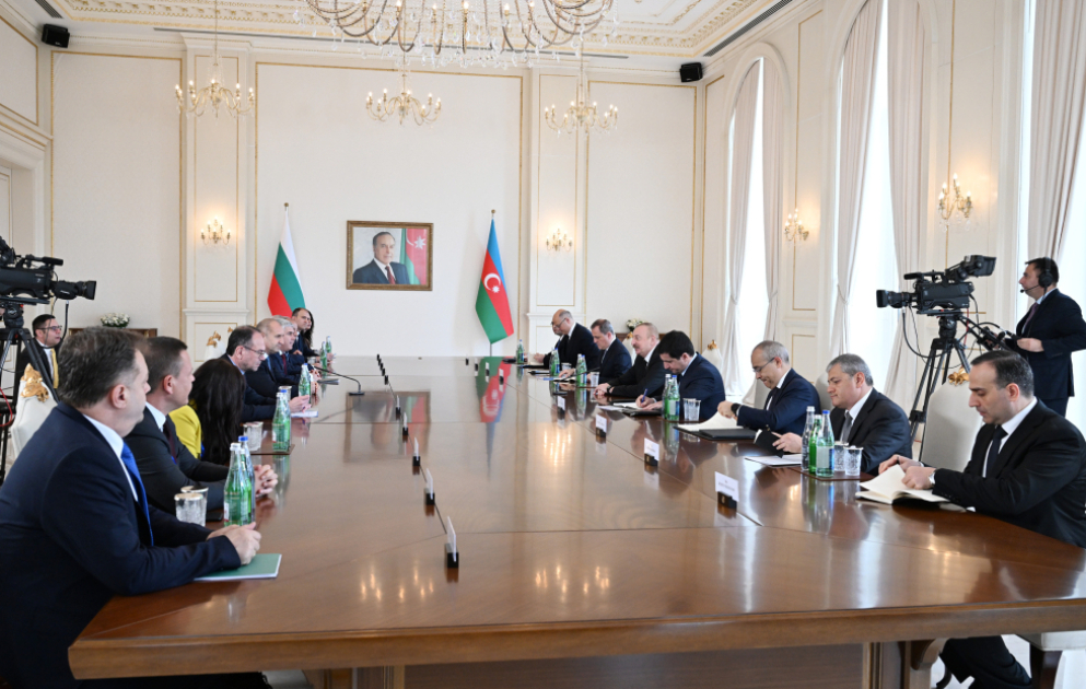 Azərbaycan və Bolqarıstan prezidentlərinin geniş tərkibdə görüşü keçirilib  YENİLƏNİB -3 VİDEO