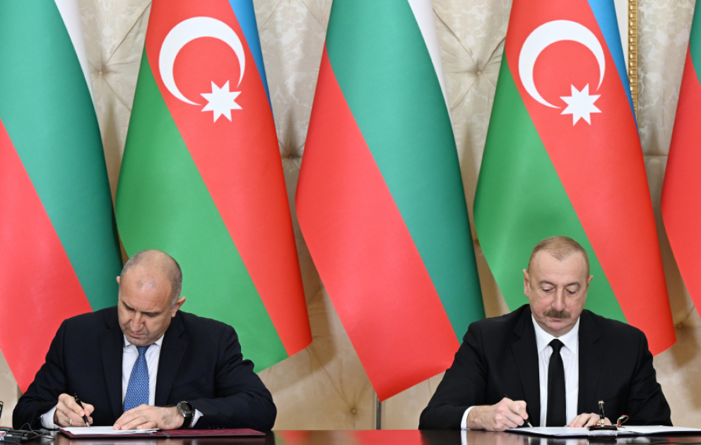 Aserbaidschan und Bulgarien unterzeichnen Dokumente AKTUALISIERT VIDEO