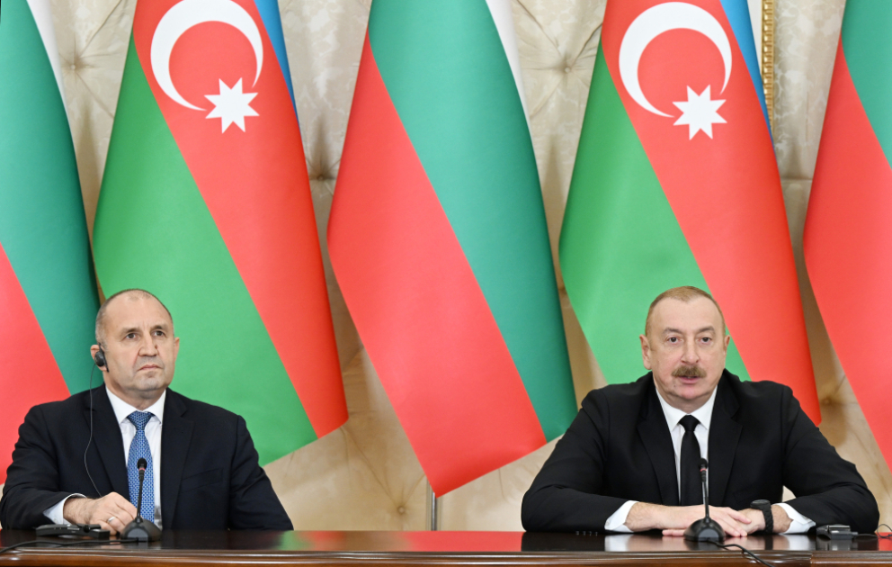 President Ilham Aliyev and President Rumen Radev made press statements VIDEO