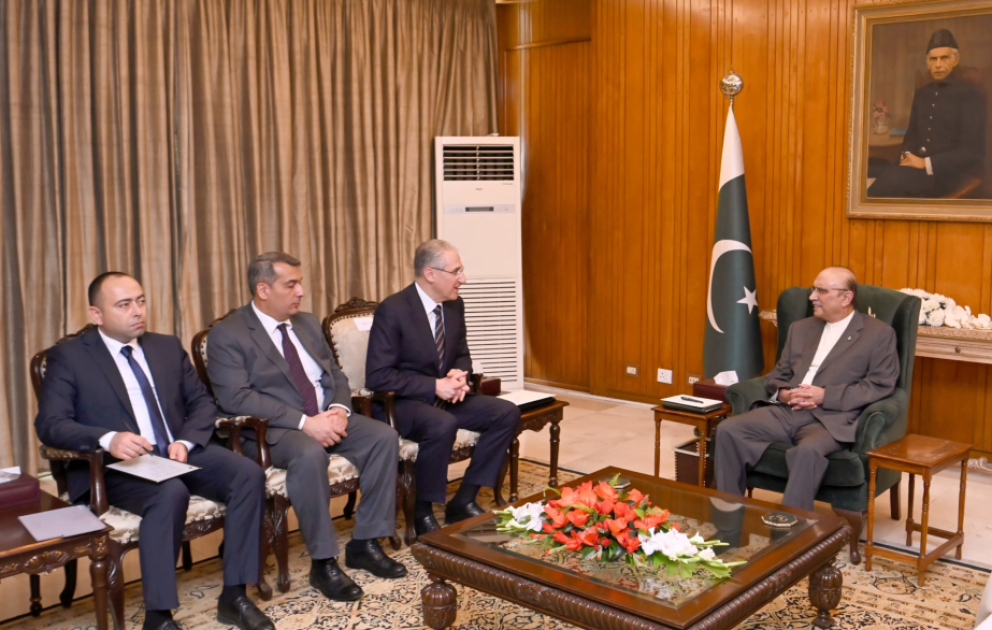Pakistan Prezidenti Muxtar Babayevi qəbul edib VİDEO