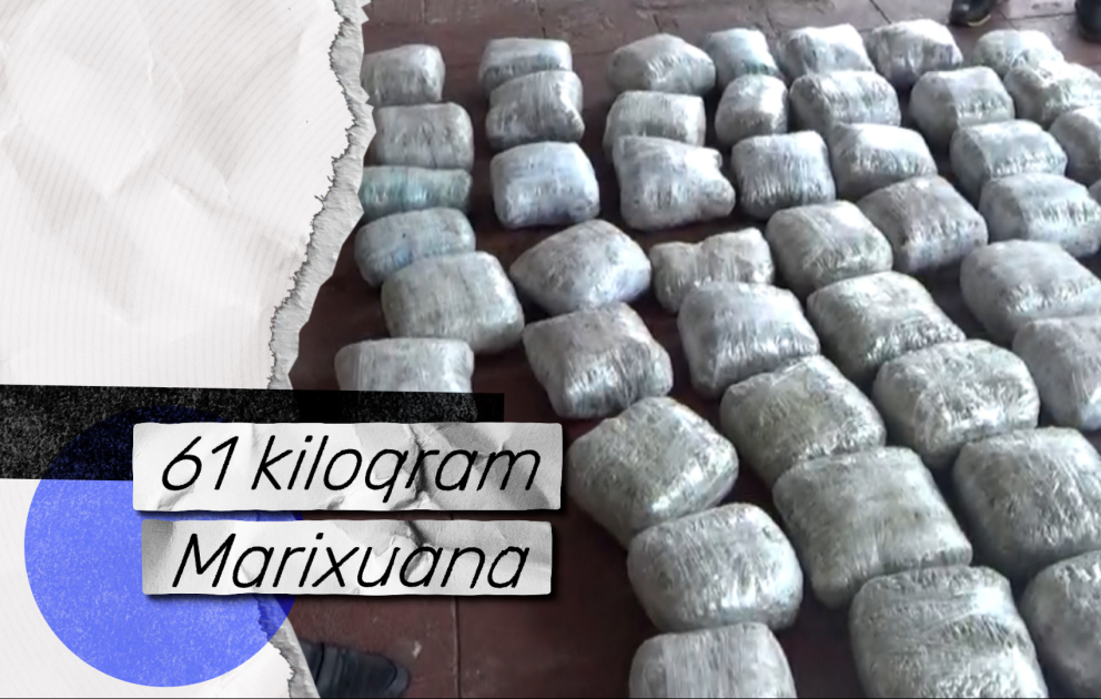 Ölkəyə 61 kiloqram narkotik maddə gətirən Astara rayon sakinləri saxlanılıb VİDEO