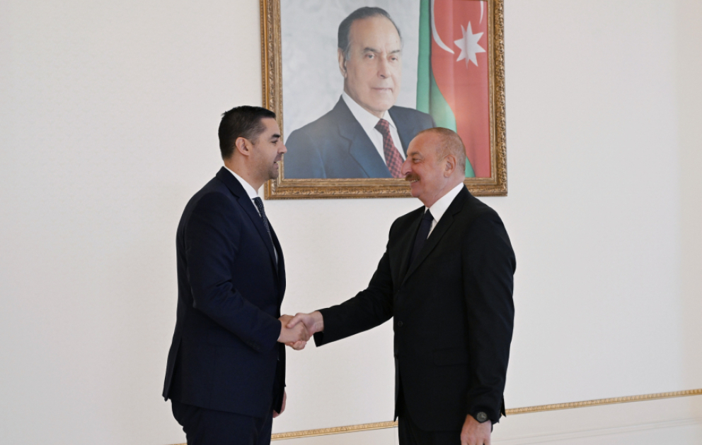 Prezident İlham Əliyev ATƏT-in fəaliyyətdə olan sədrinin başçılıq etdiyi nümayəndə heyətini qəbul edib  YENİLƏNİB VİDEO