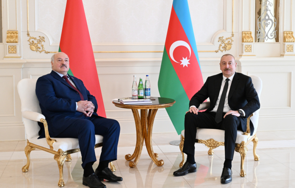 Azərbaycan və Belarus prezidentlərinin təkbətək görüşü olub  YENİLƏNİB VİDEO